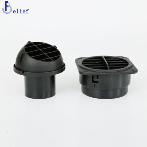 Inlet and outlet vent for belief heater