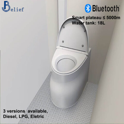 Belief incinerator toilet for camper